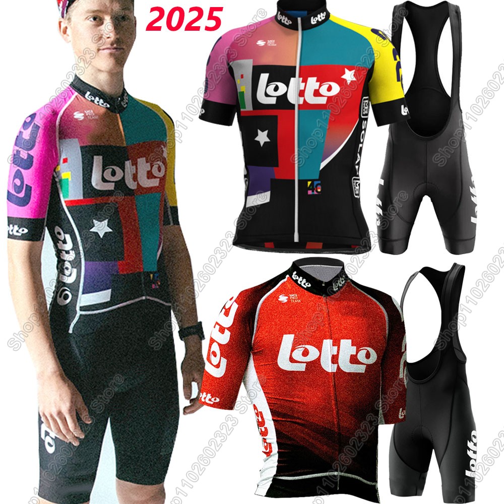 Cycling Gear Leaderboard - Lotto equipe 2025 conjunto camisa de
