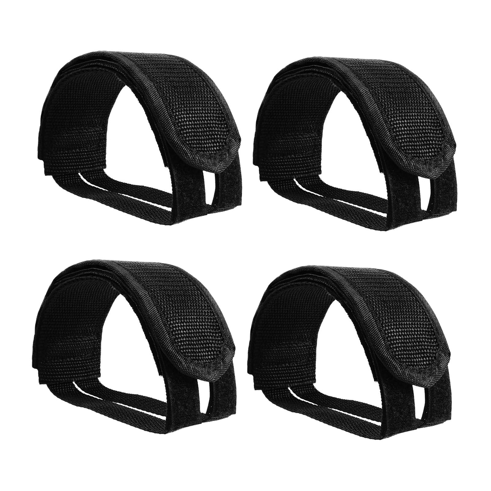 Cycling Gear Black - Conjunto de 4 Correias Antiderrapantes Universais