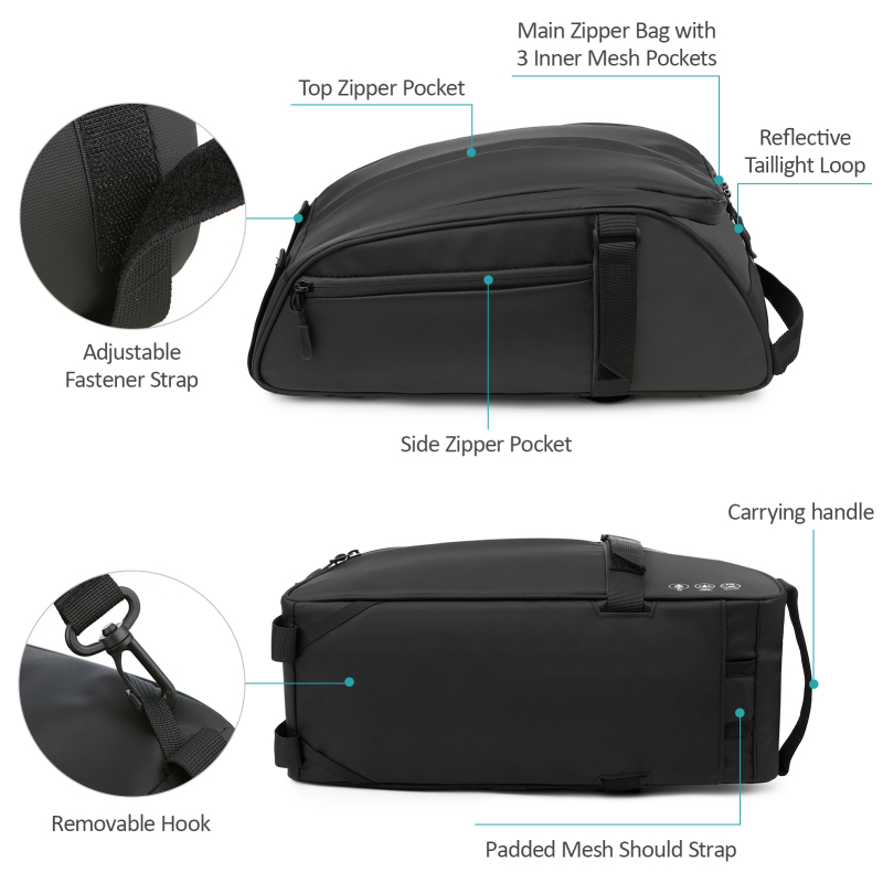 Bolsa refletiva para assento d - Cycling Gear Storage Rack avaliação e preço