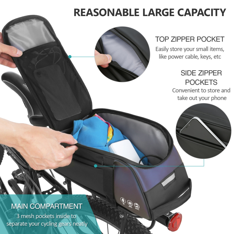 Bolsa refletiva para assento d - Cycling Gear Storage Rack avaliação e preço