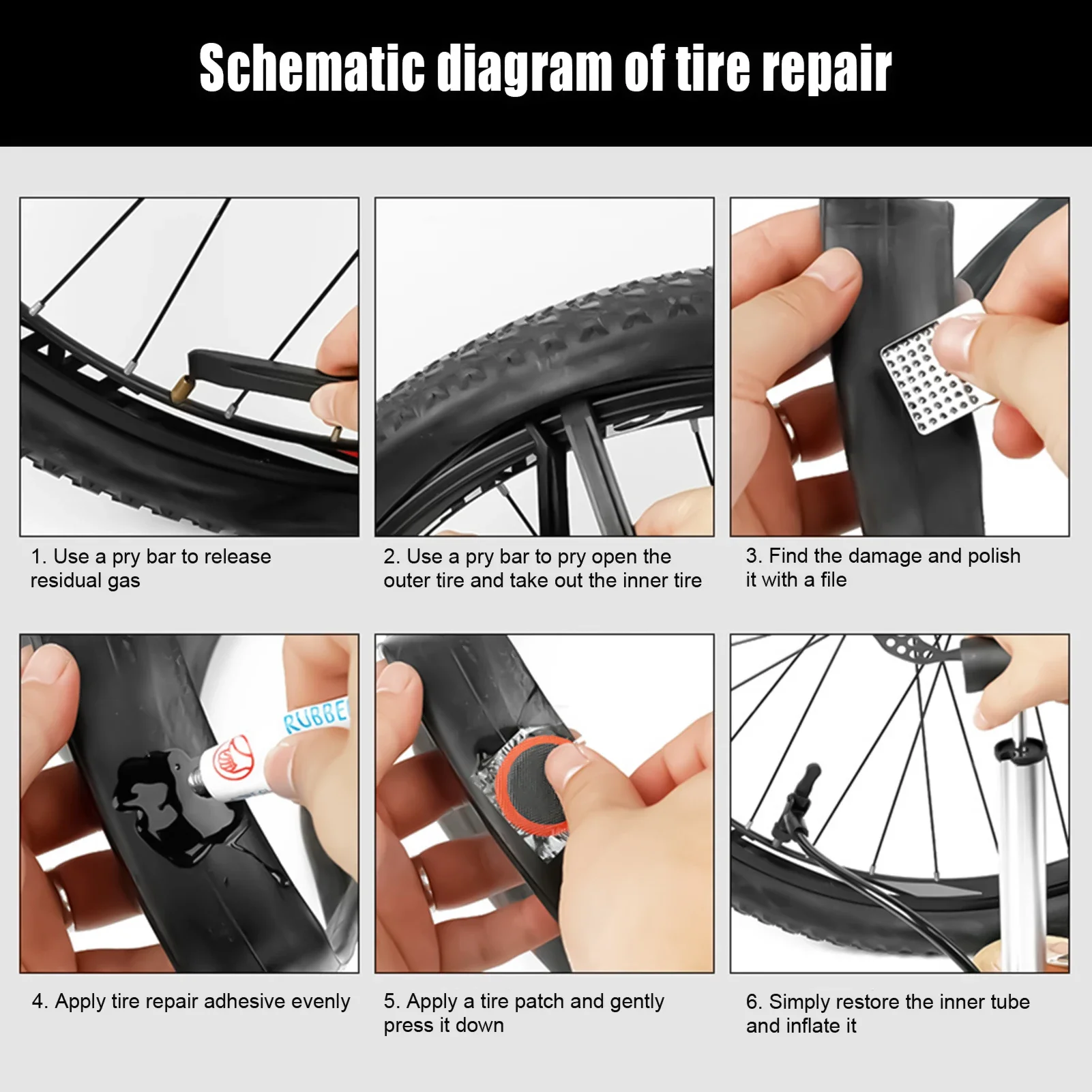 Kit de Reparo de Pneus para Bi - Bike Tube Repair Kit avaliação e preço