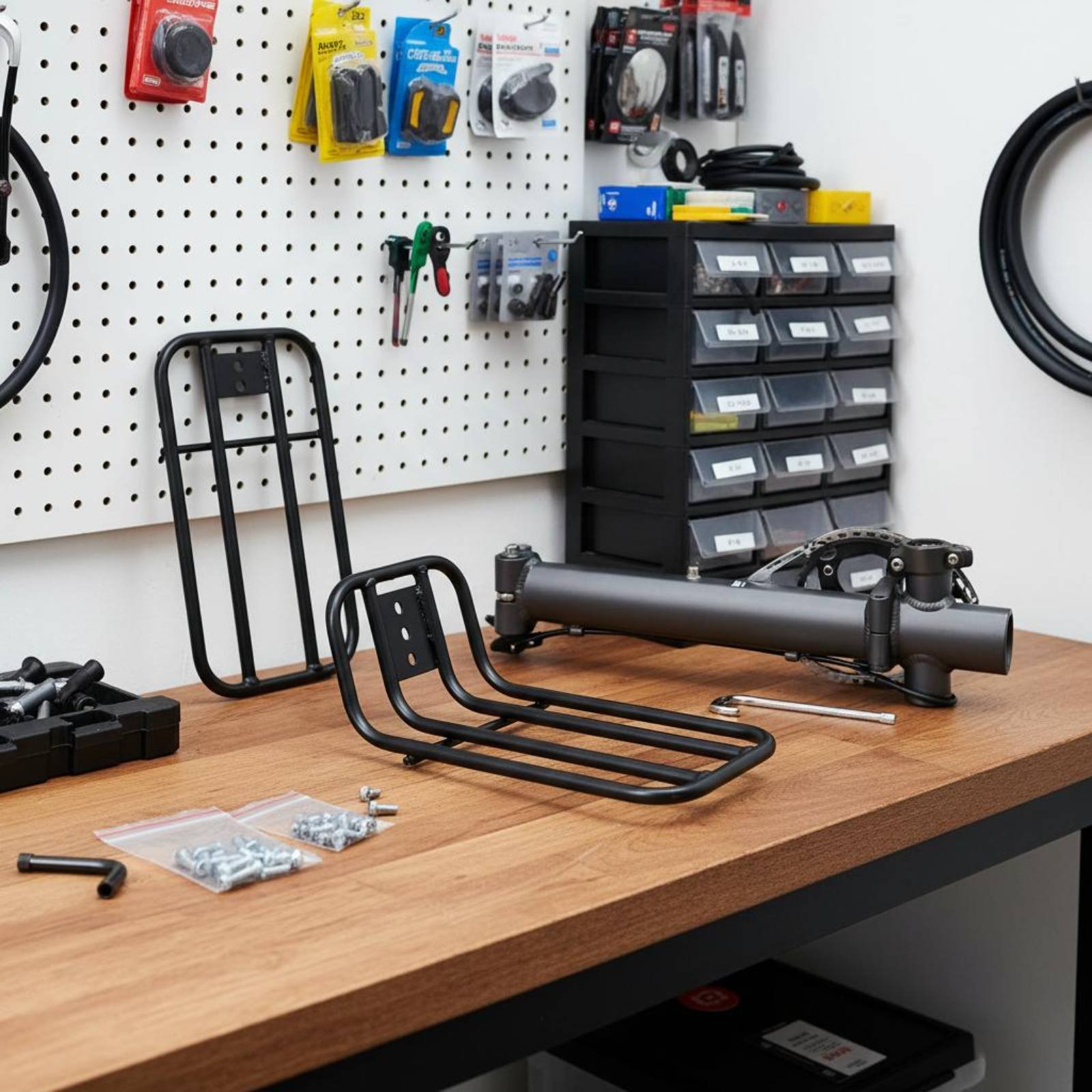 Suporte de bagagem dianteiro p - Bike Cargo Rack avaliação e preço