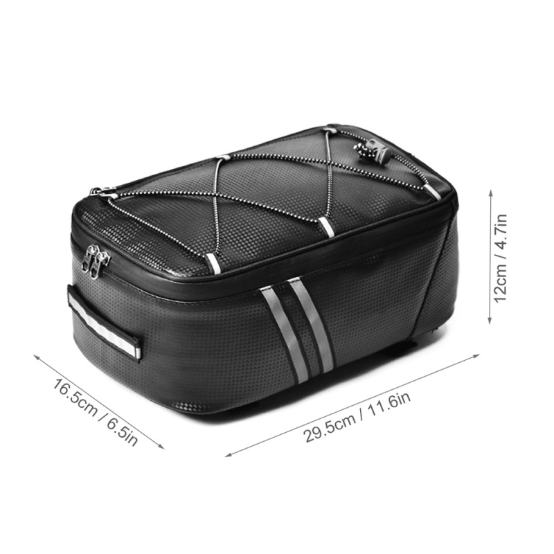 Waterproof Bike Trunk Bag, Sac - Cycling Gear Storage Rack avaliação e preço