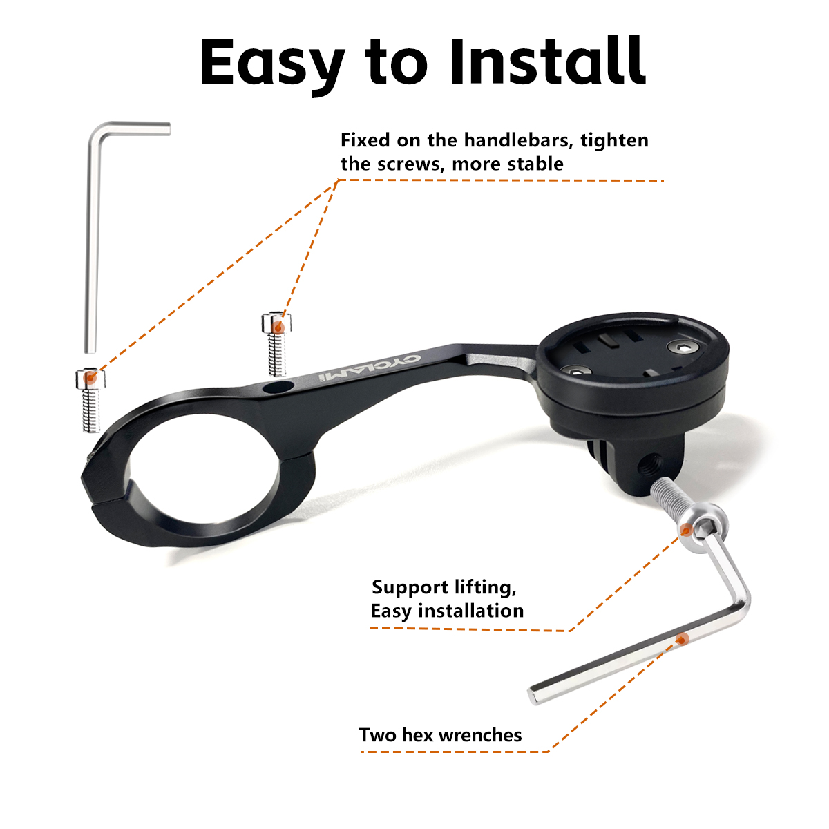 Suporte de Farol em Liga de Al - Cycling Gear Mount avaliação e preço
