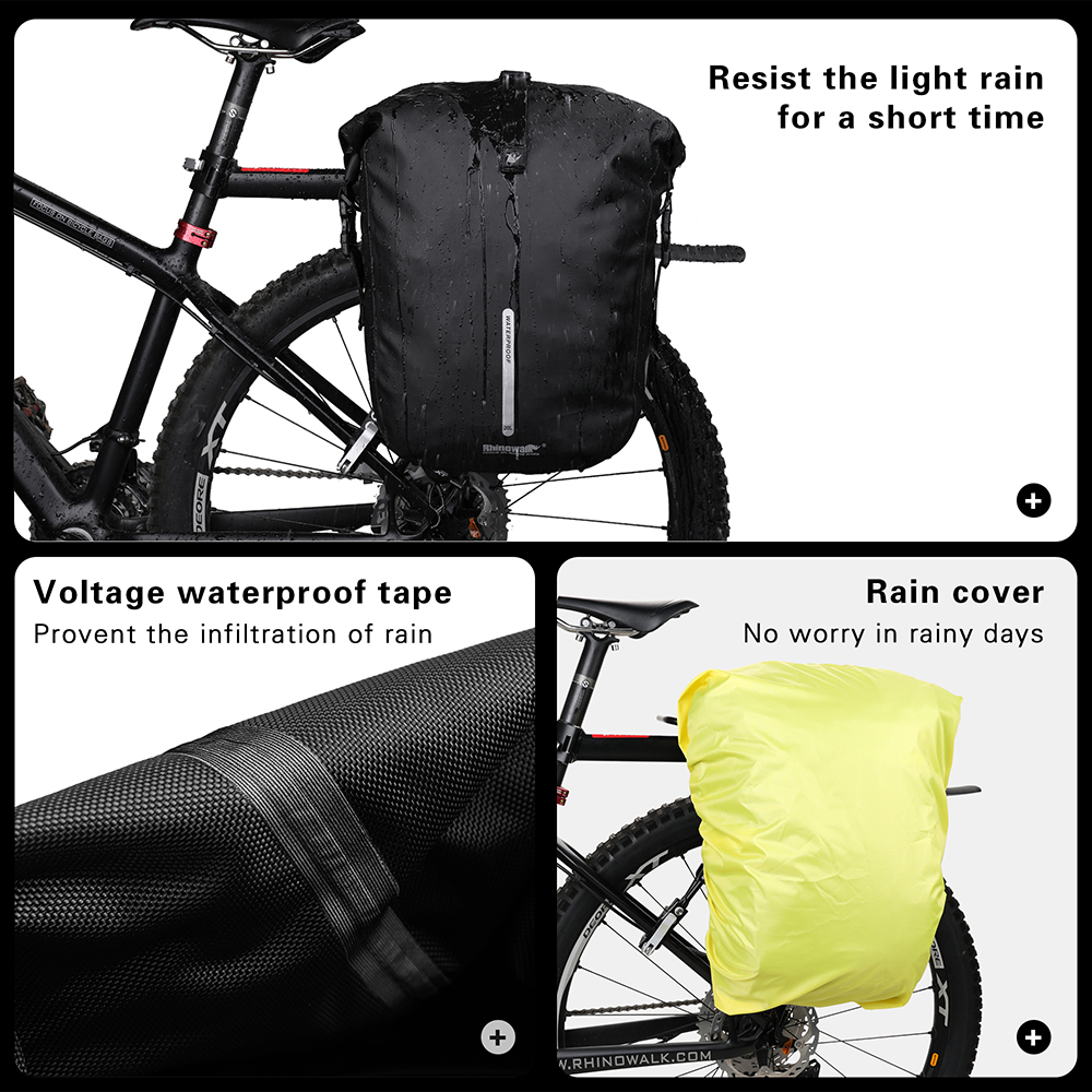 Rhinowalk-Waterproof Bicicleta - Cycling Gear Storage Rack avaliação e preço