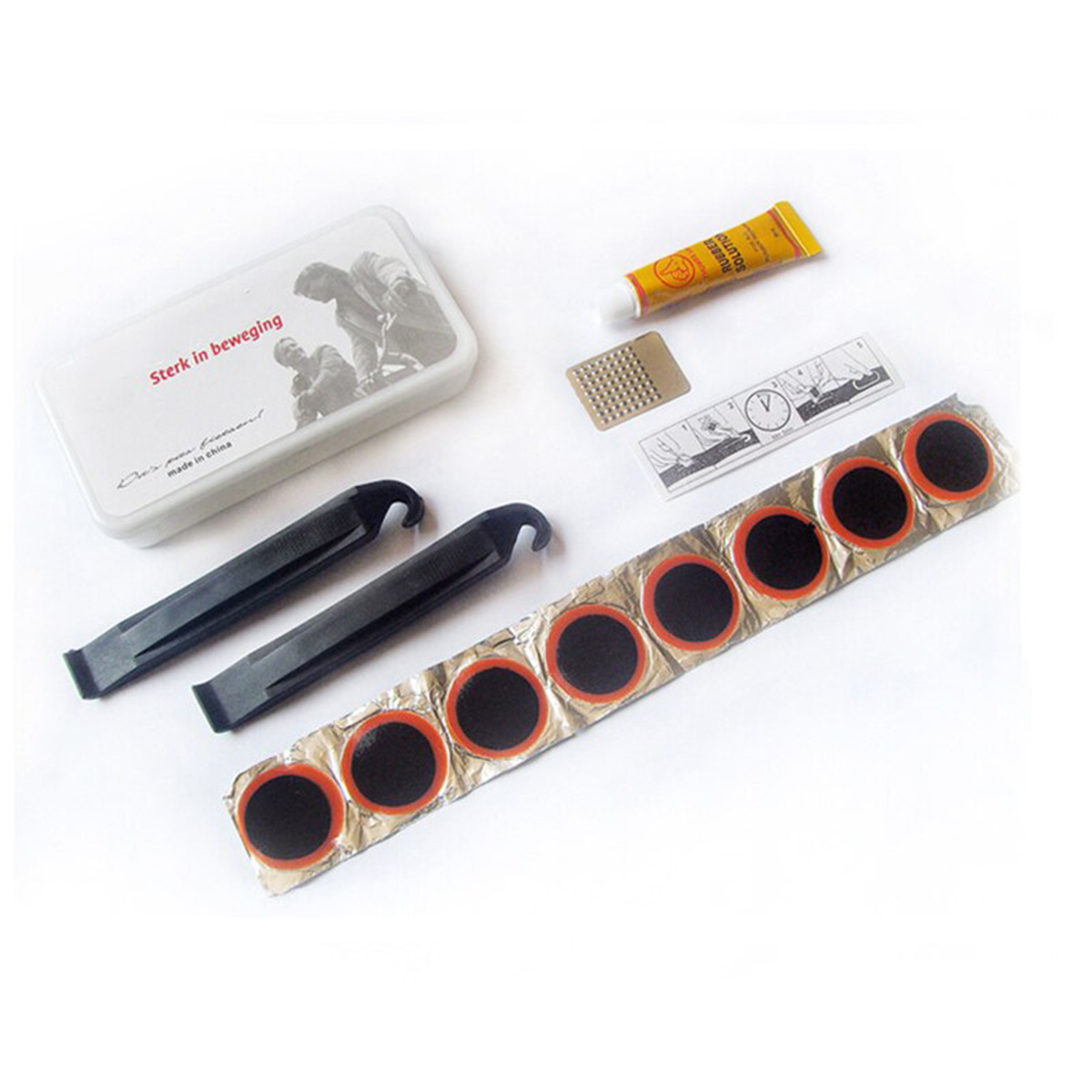 Kit de reparo de pneus planos  - Bike Tube Repair Kit avaliação e preço