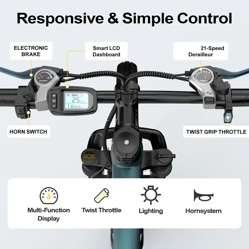 Bicicleta Elétrica de Montanha - Cycling Gears avaliação e preço