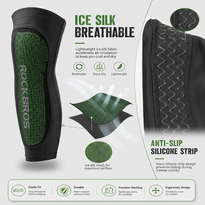 ROCKBROS-Sport Leg Warms Kneep - Cycling Gears avaliação e preço