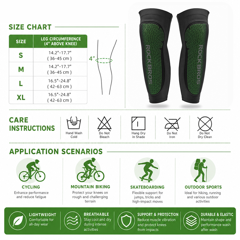 ROCKBROS-Sport Leg Warms Kneep - Cycling Gears avaliação e preço