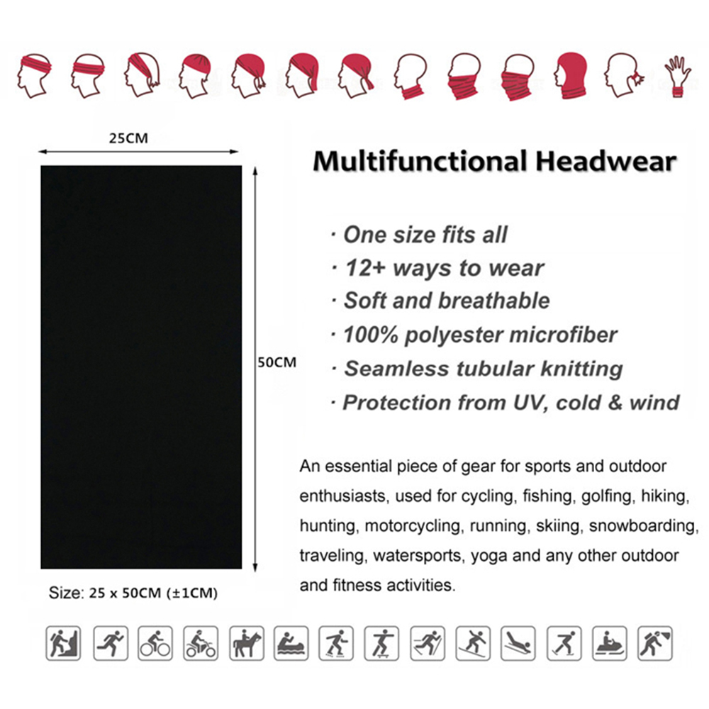 Bandanas de cor sólida sem cos - Cycling Gears avaliação e preço