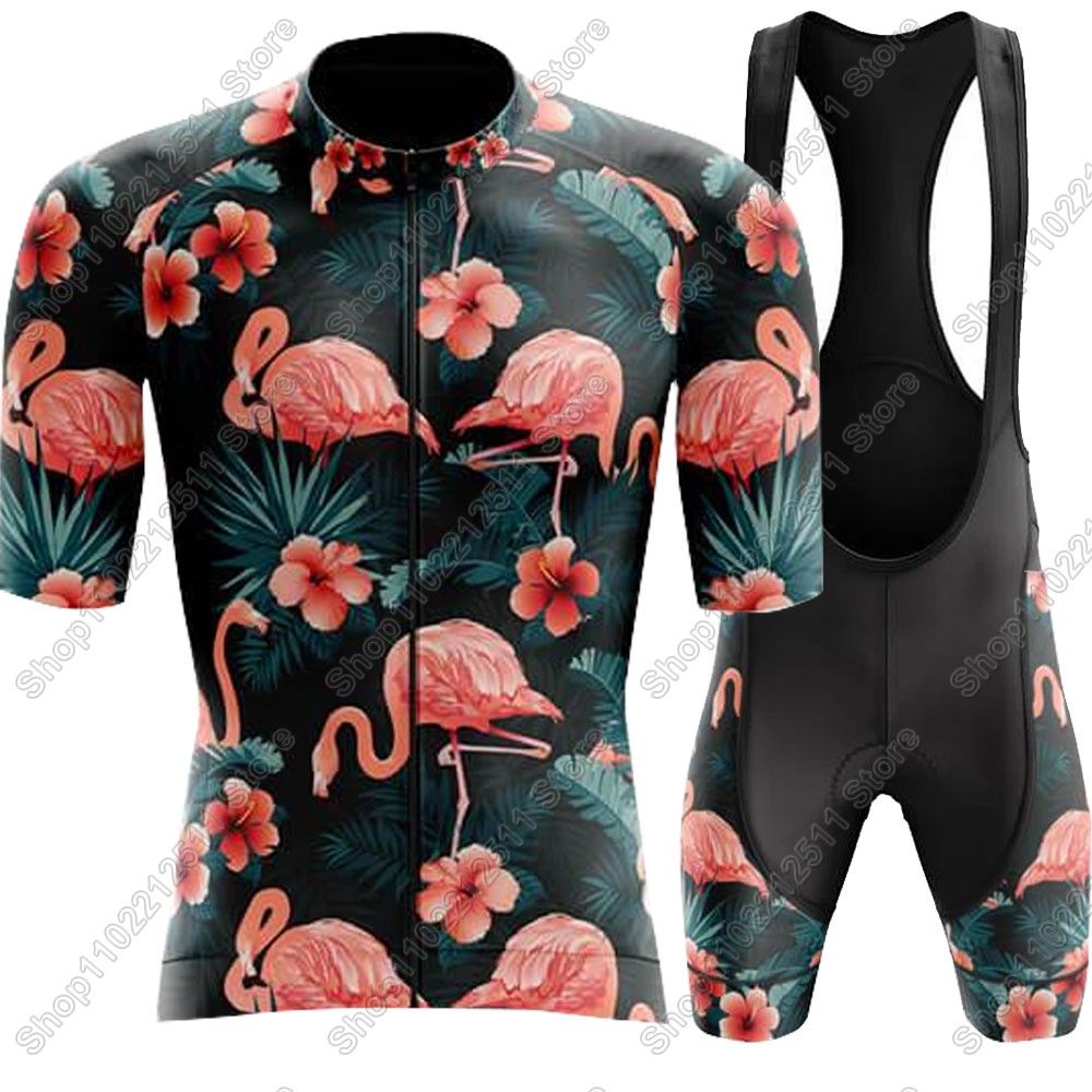 2025 flamingo conjunto camisa  - Cycling Bib Shorts avaliação e preço