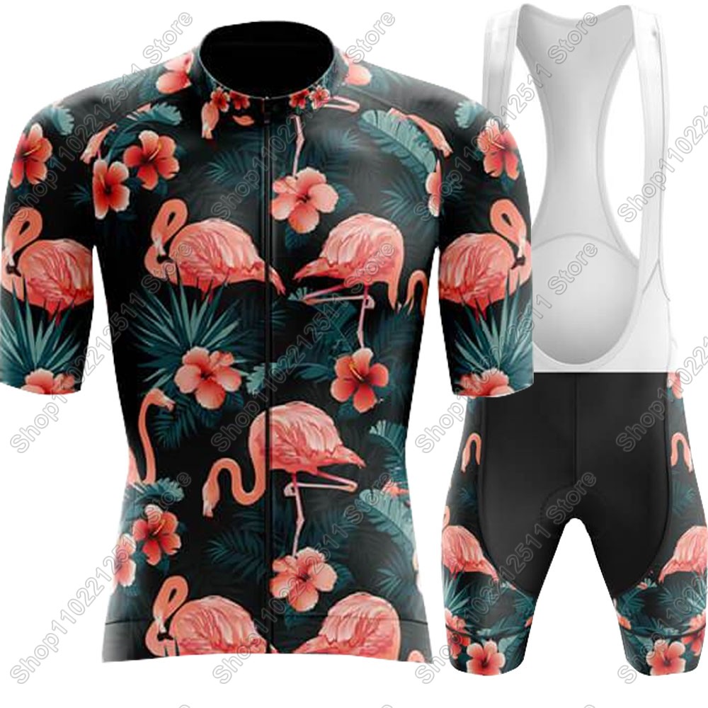 2025 flamingo conjunto camisa  - Cycling Bib Shorts avaliação e preço