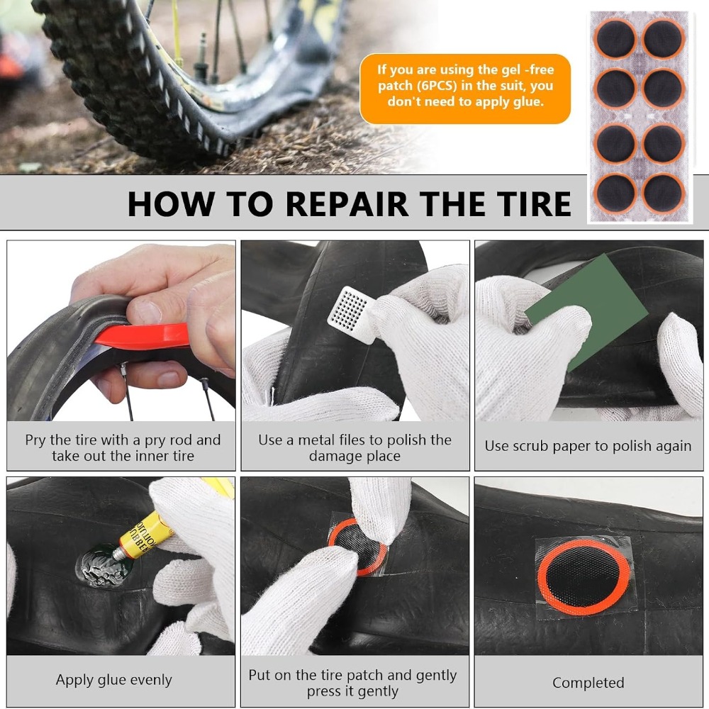 Kit de Reparo de Pneus de Bici - Bike Tube Repair Kit avaliação e preço